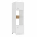 Armoire de Cuisine pour Micro-ondes en Bois Blanc