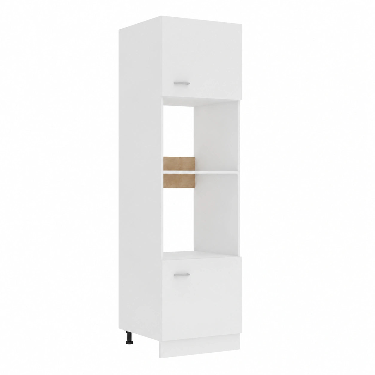 Armoire de Cuisine pour Micro-ondes en Bois Blanc