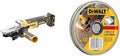 DEWALT - Meuleuse Tête Plate Brushless XR 18 V 5 Ah Li-Ion - DCG405FN-XJ - Meuleuse d'Angle sans Fil avec Poignée Latérale et Freinage