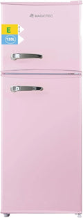 magictec Frigo vintage, 120 L (88 L/32 L congelateur), Retro réfrigérateur congelateur, Low Frost, Combiné refrigerateur congélateur, Design vintage