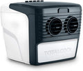 TotalCool Refroidisseur d'air portable 3000, blanc/gris, 12 V et alimentation secteur, système de refroidissement par évaporation, poids léger
