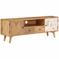 Buffet pour Télévision en Bois de Manguier 140x30x40 cm