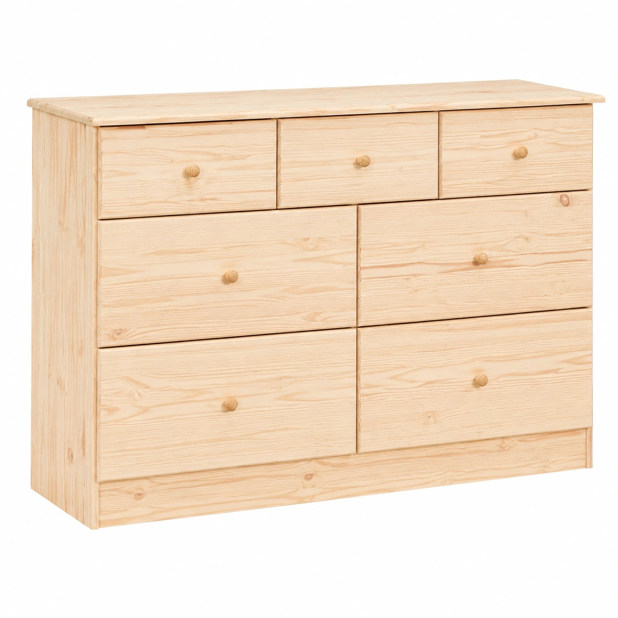 Buffet Scandinave avec Tiroirs en Bois de Pin