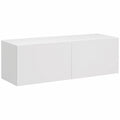 Ensemble Mural TV avec Éclairage LED et Rangement Flottant