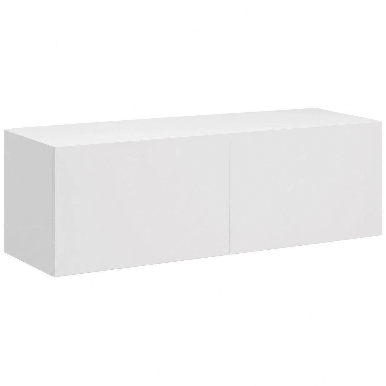 Ensemble Mural TV avec Éclairage LED et Rangement Flottant