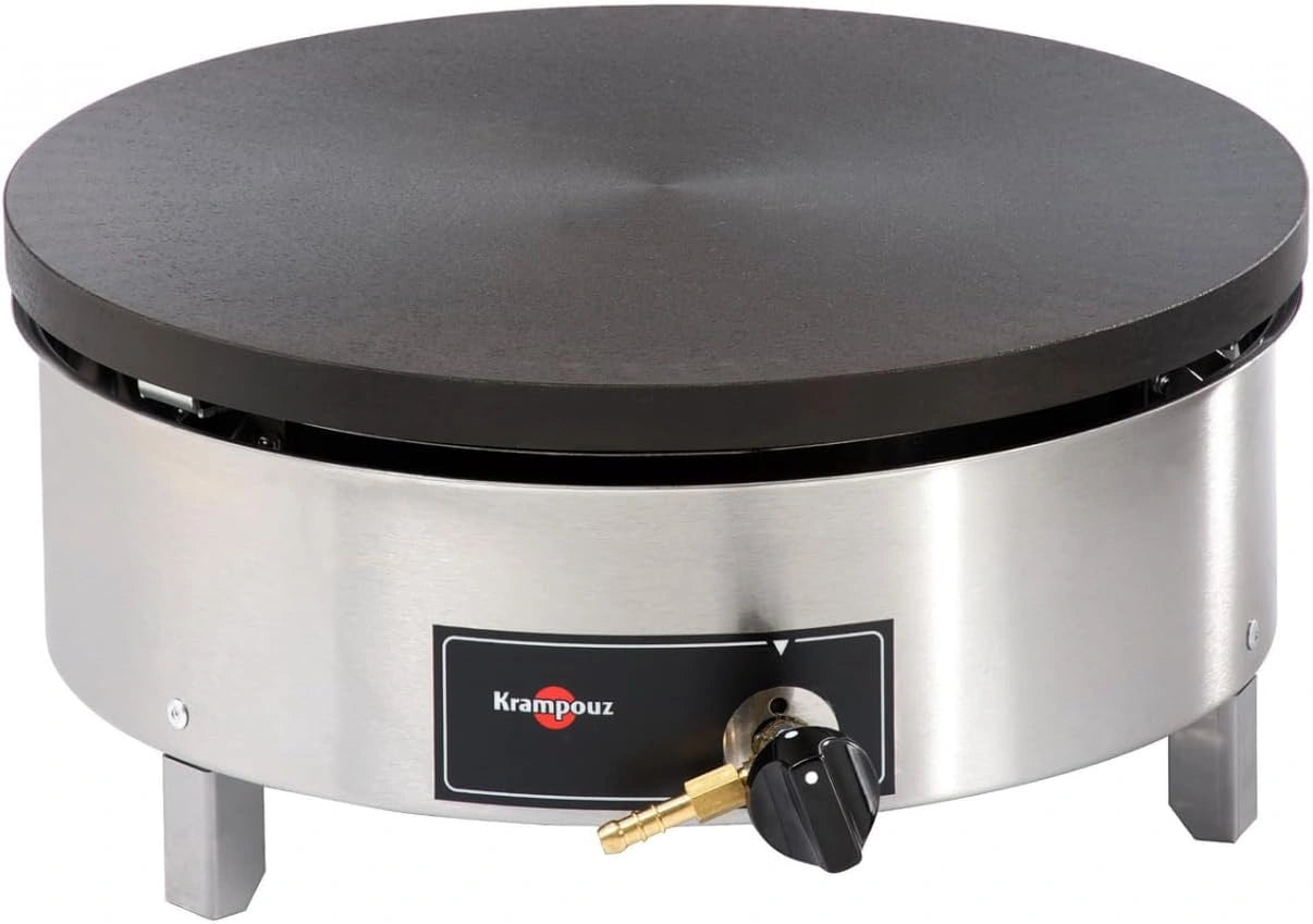 Krampouz Crêpière Fonte 40 cm 6000 W Inox Gaz Butane Propane - CGBIM4AA