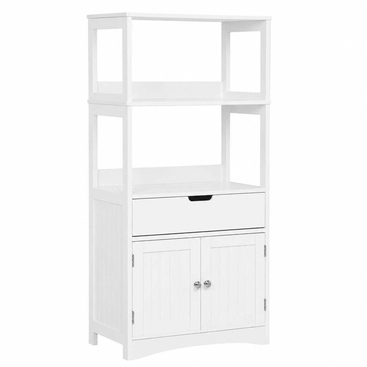 Armoire de Salle de Bain avec Portes et Étagères