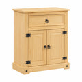 Armoire de salle de bain en bois de pin 70x33x80 cm
