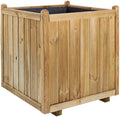 Bac à Fleurs carré en Bois Vendôme - 70 x 70 x 75, 62 L, 17 L, 60 L