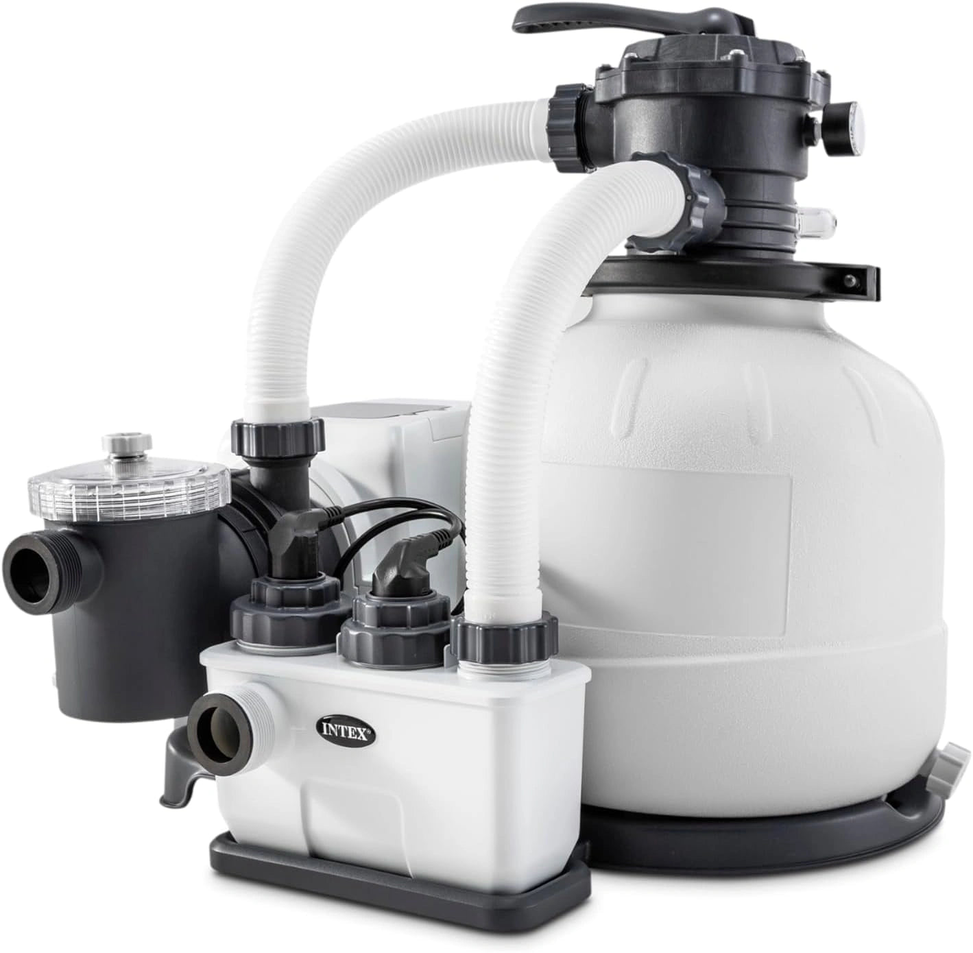 Intex combo filtre à sable 6 m³/h + sterilisateur au sel qx2100, piscine, 38 mm, 32 mm