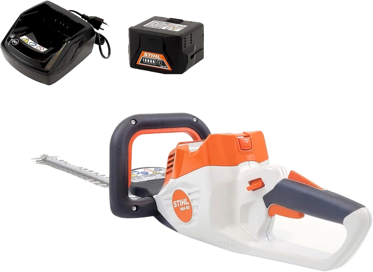 Taille-haie sans fil HSA 50 STIHL - incl. 1x batterie AK10 et 1x chargeur AL101, 45 cm