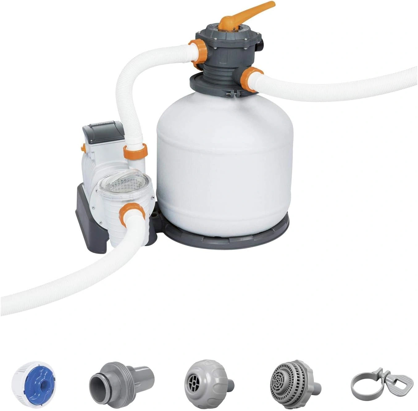 Bestway Pompe de filtre à sable Flowclear 11355 L h, piscine, 48,5 cm, 38 mm