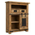 Buffet en bois de manguier et métal laqué