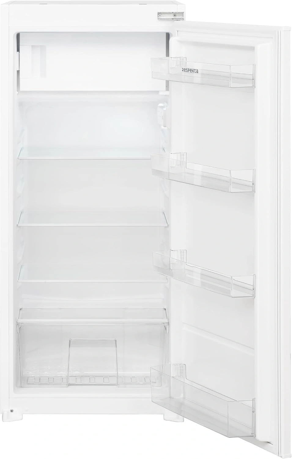 Respekta Réfrigérateur encastrable avec compartiment congélateur 4 étoiles 122 cm / 178 L de/charnière de porte interchangeable/arrêt automatique