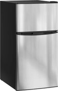 HOMCOM Réfrigérateur congélateur 88 L Silencieux, 2 Portes Réversibles Noir, Mini frigo 25 L+63 L, Étagères Amovibles, Thermostats Réglables