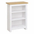 Bibliothèque 3 Niveaux Autoportante pour Salon ou Couloir, Design Compact, H75xL60xP24cm, Blanc