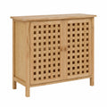 Meuble de Lavabo en Bois Massif de Noyer pour Salle de Bain