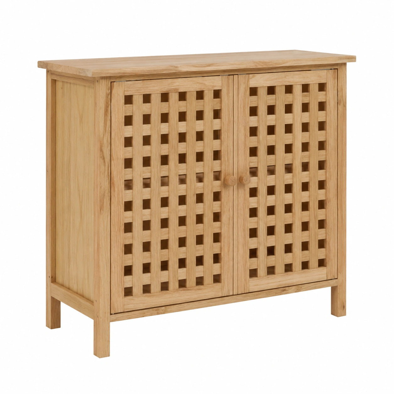 Meuble de Lavabo en Bois Massif de Noyer pour Salle de Bain