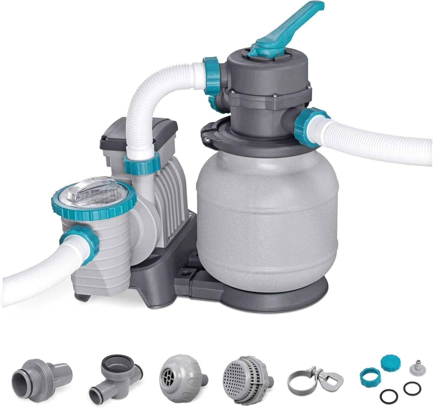 Bestway 58497 Filtre à Sable 5,678 M3/H, Pompe 230 W, Pré-Filtre, piscine, 0,85 mm