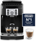 De'Longhi Magnifica S - Machine à Café Automatique 2 Boissons Noir, Fonction 2 Tasses, ECAM22.110.B, Machine à Café à Grain, Mousseur à Lait Manuel