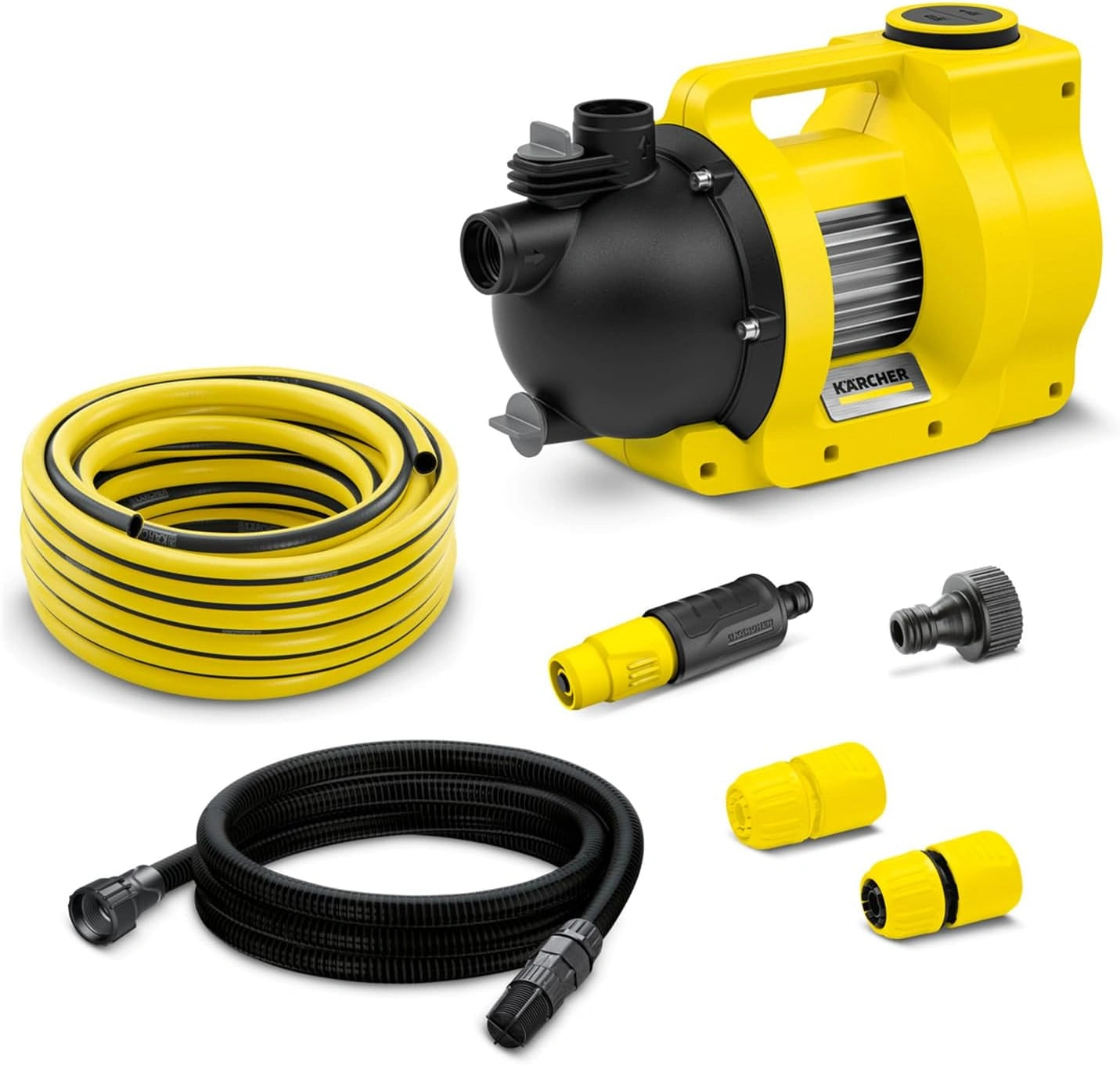 Pompe d'Arrosage Kärcher Bp 4,500 Garden Set Plus, Moteur 550 W, Débit de 4 500 L/H, 3,6 Bar, HautEUr Manométrique Totale 36 m, 8 m