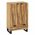 Buffet en Bois de Manguier avec Rangement pour Salle à Manger