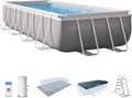 Intex kit Piscine Prism Frame rectangulaire Angulaire Tubulaire (l) 4,88 x (l) 2,44 x (h) 1,07 m