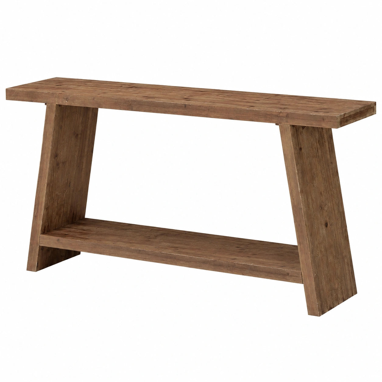 Console en bois massif avec rangement pour intérieur