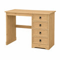 Bureau en pin massif avec 4 tiroirs de rangement