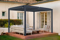 CAZEBOO Pergola Bioclimatique Autoportante Piana 3x2,5 m - 7,5 m², Pergola Aluminium Gris avec Lames Orientables en Acier, Abri Terrasse et Jardin