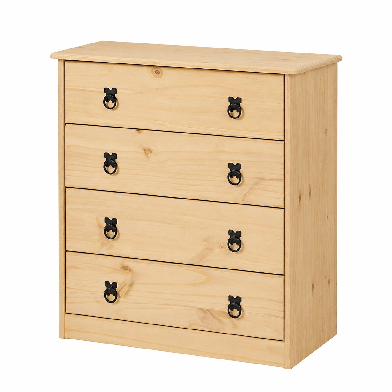 Commode en bois avec 4 tiroirs spacieux