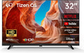 FPD Smart TV 32 Pouces, HD 720p Dolby Audio, HDR10, plus de 350 chaînes en direct gratuites via Samsung TV Plus, Téléviseur avec Tizen OS, Gaming Hub