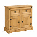 Buffet en bois avec portes et tiroirs