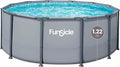 FUNSICLE Piscine Tubulaire Ronde Oasis - avec Épurateur - Échelle de Sécurité - Bâche de Protection - Tapis de Sol et Kit d'E