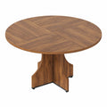Table ronde salle à manger 120 cm bois massif, 4 à 6 personnes