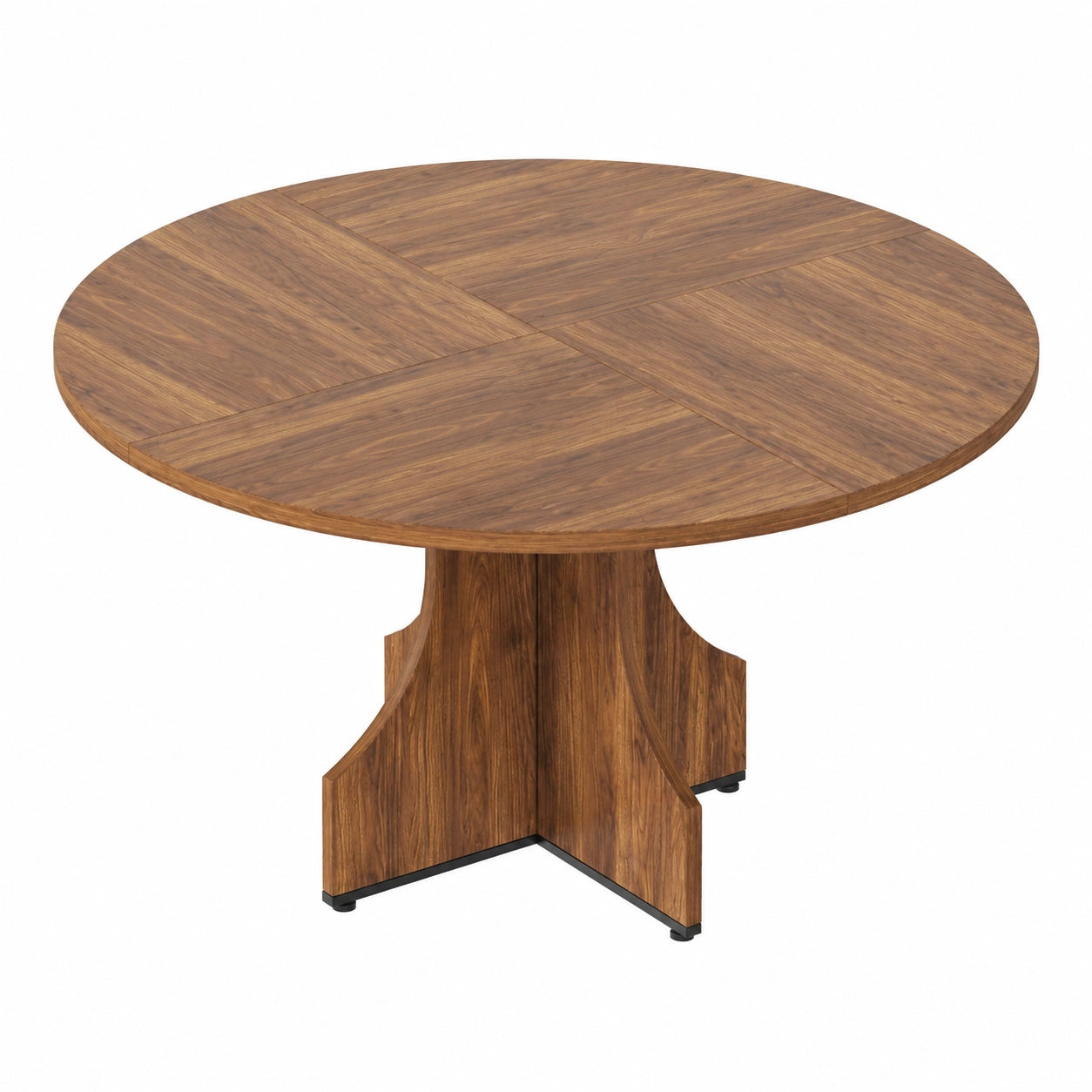 Table ronde salle à manger 120 cm bois massif, 4 à 6 personnes