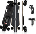 Longboard Électrique Portable avec Télécommande, 20 km/h Vitesse Max, pour la Ville 8km, Skate Électrique Léger