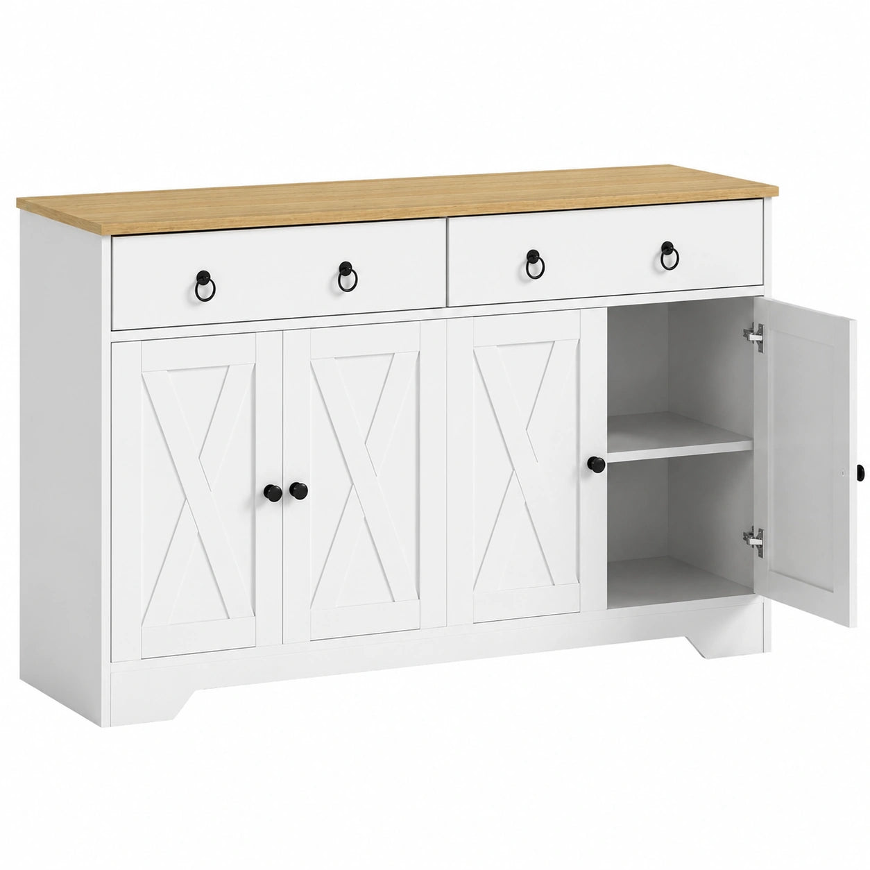 Buffet de Rangement Cuisine avec Tiroirs et Placards