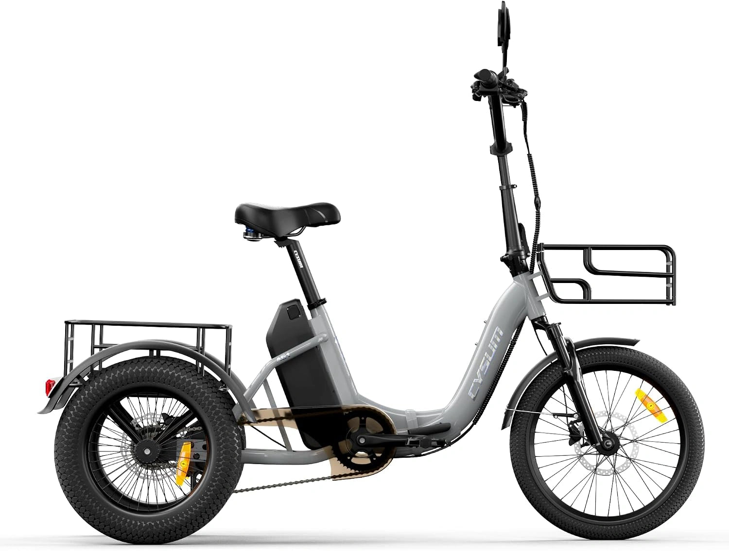 AG1 Pro Velo électrique Homme Femme, 16'' Tricycle Electrique Adulte, Batterie 48 V 20 Ah, 25 km/h et Autonomie de 80 km
