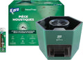 K.PRO Piège électrique à moustiques et moustiques Tigres, portée 300 m², programmable 4h/6h/12h, garantie 2 ans, Piège + seringue attractif