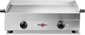 KRAMPOUZ Plancha Électrique SAVEUR - Plaque de Cuisson en Inox 64 x 33 cm - 3200 Watts - 2 Zones de Cuisson - 2 Thermostats jusqu'à 300 °C