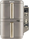 Ninja Double Stack XL avec thermosonde numérique, Air Fryer SL451EUSD, vertical à double tiroir avec 4 niveaux de cuisson, 2 grilles, 8 portions