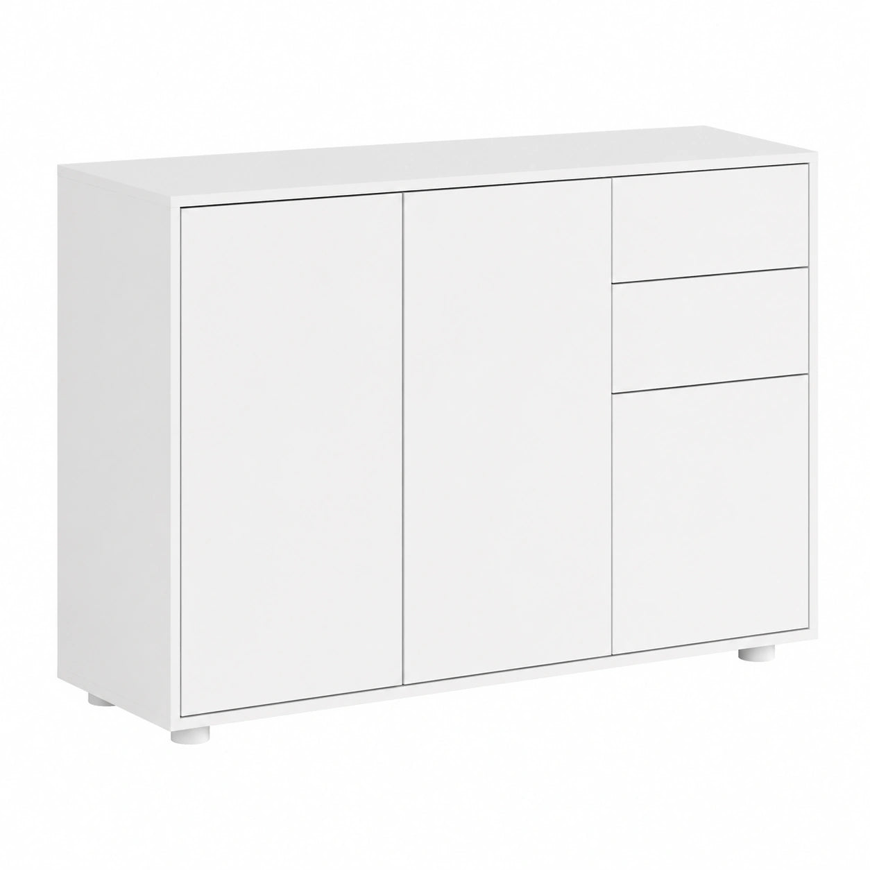 Commode élégante avec tiroirs et portes push-to-open pour salon