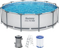 BESTWAY Piscine hors sol ronde Steel Pro Max 366 x 100 cm, pompe, 2006 l, 1817 l