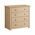Commode en pin naturel avec 4 tiroirs
