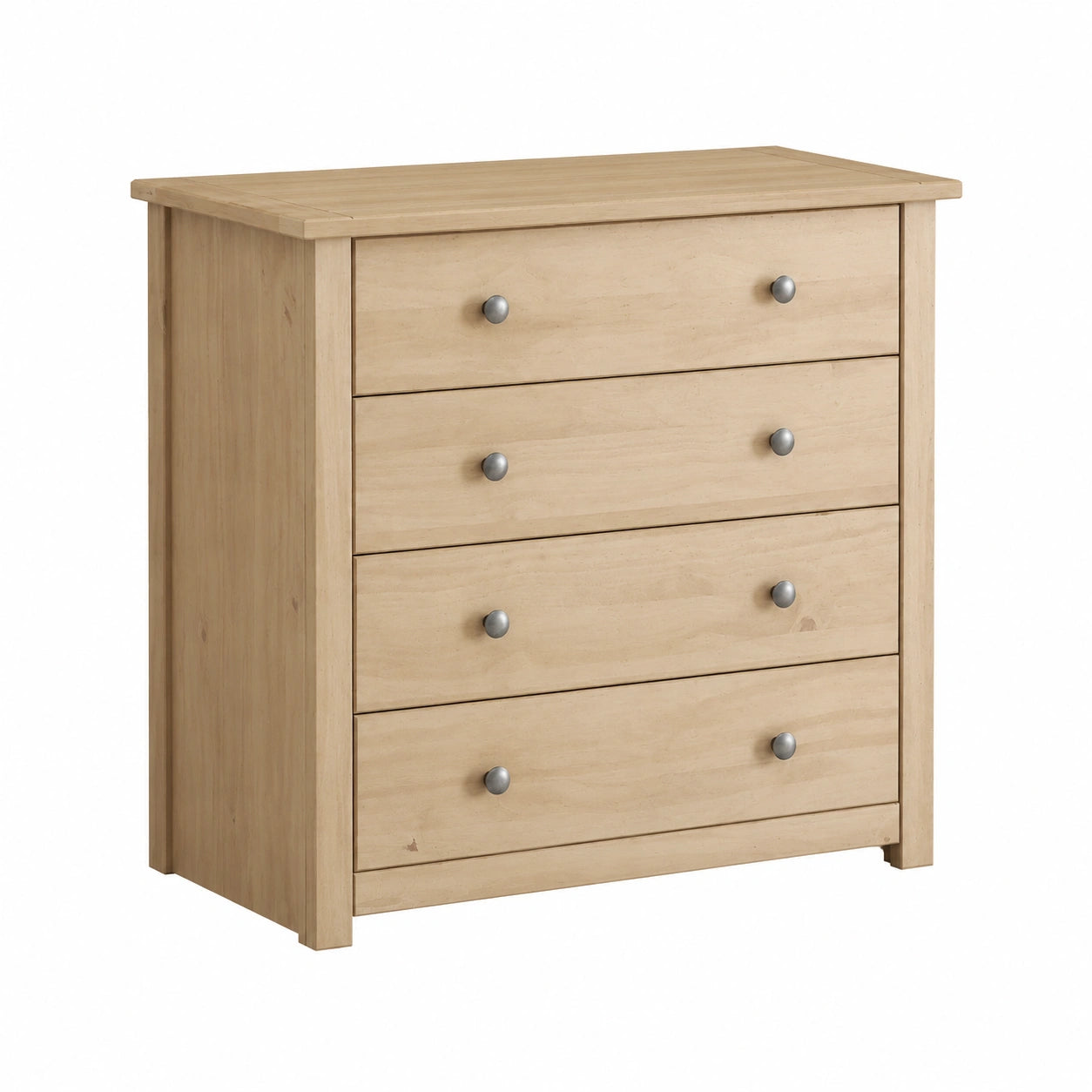 Commode en pin naturel avec 4 tiroirs