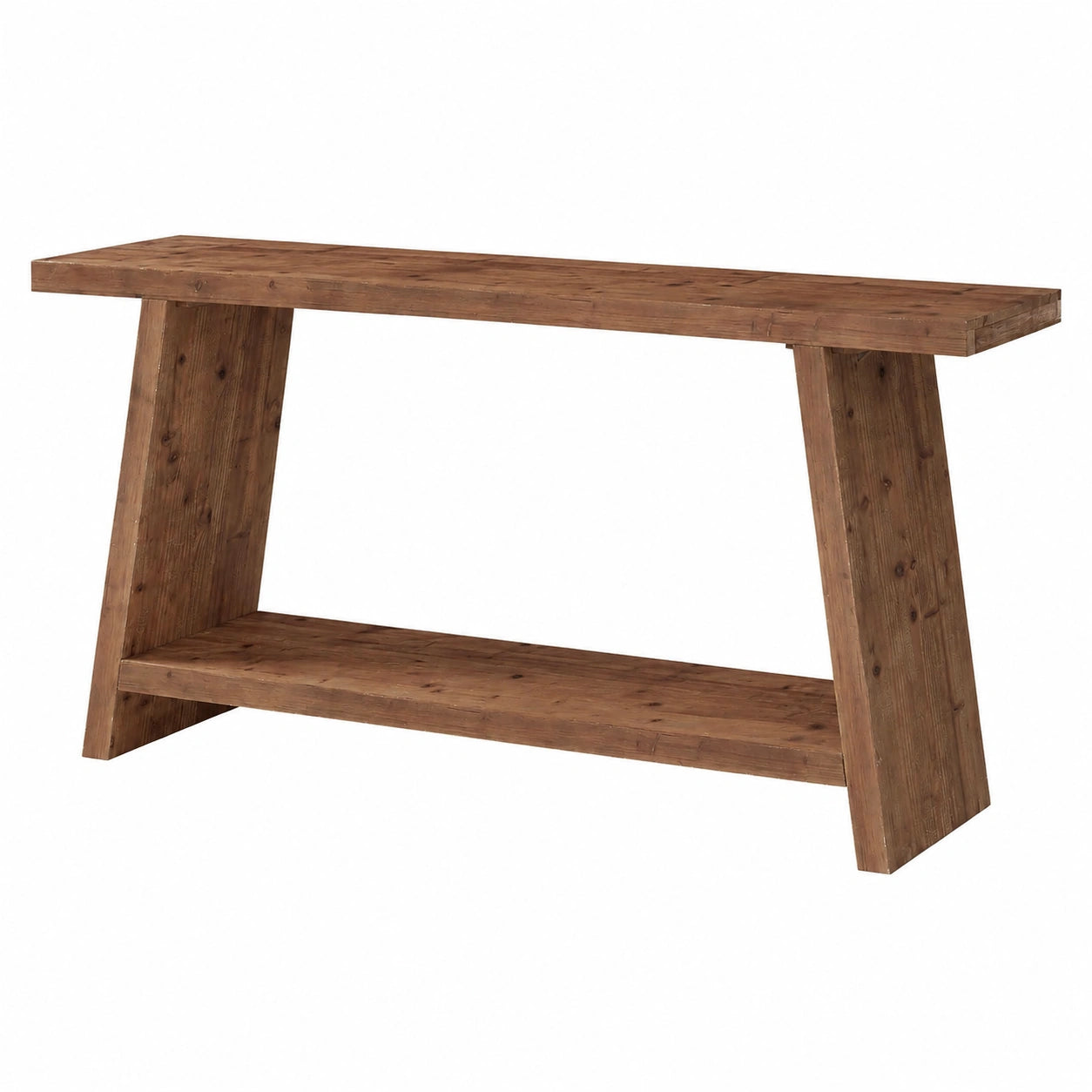 Console en Bois Massif avec Rangement pour Intérieur